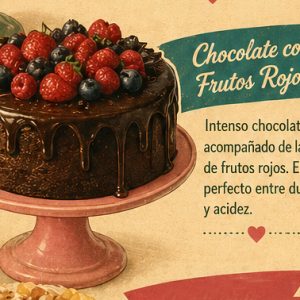 Torta Gamyi - de 5 a 10 porciones de chocolate con frutos rojos